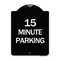 Signmission 2 Hour Parking Parking for Customers Heavy-Gauge Aluminum Sign, 24" x 18", BW-1824-24498 A-DES-BW-1824-24498 - alternate 1